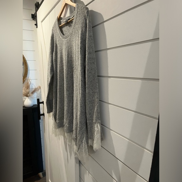 Michael Studio Collection for Addition Elle Knit Sweater with Lace details - Picture 2 of 7